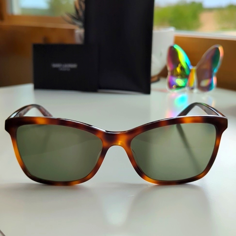 New Saint Laurent Cat Eye Sunglasses SL 502 Tortoise